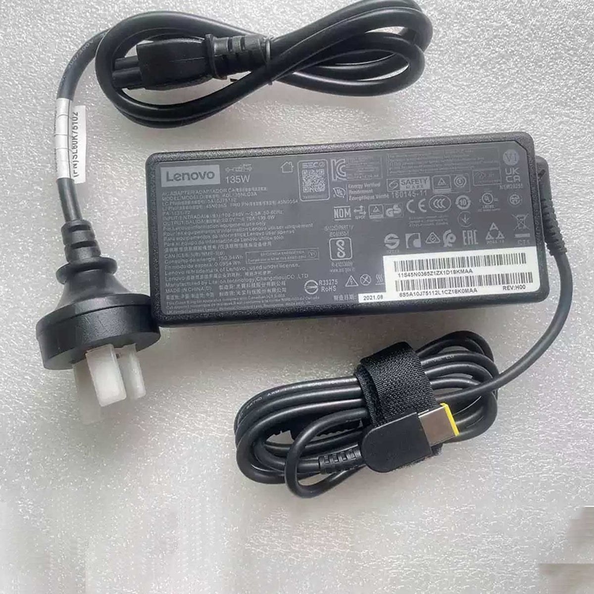 Lenovo 135W ADL135NDC3A Power Adapter Charger – 20V 6.75A Square Slim Tip