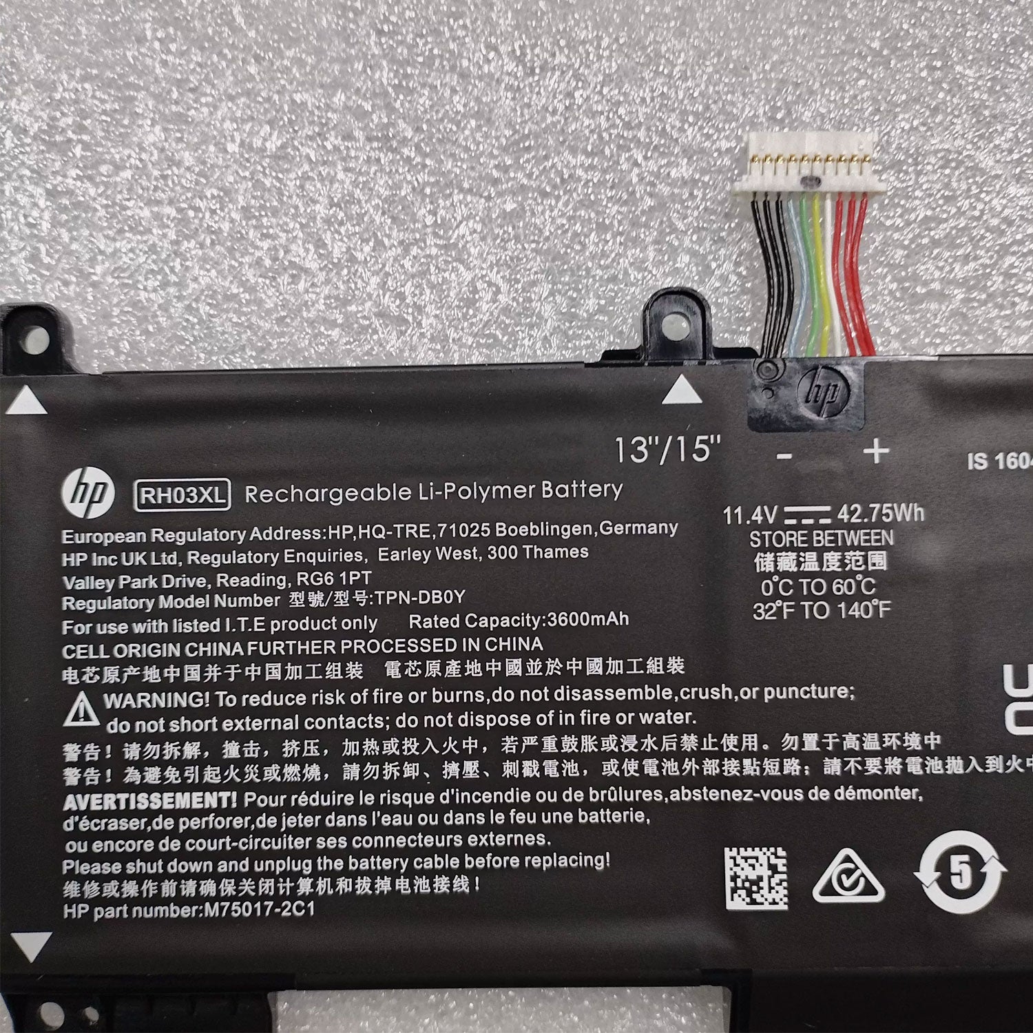 Genuine RH03XL Battery for HP ProBook 430 440 445 450 455 630 640 650 G8 G9 G10