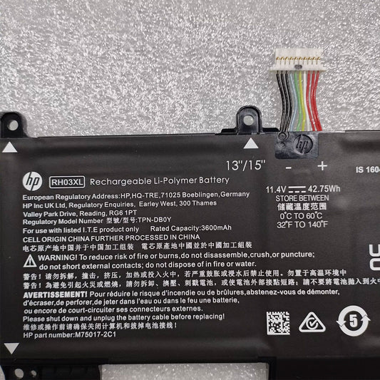 Genuine RH03XL Battery for HP ProBook 430 440 445 450 455 630 640 650 G8 G9 G10
