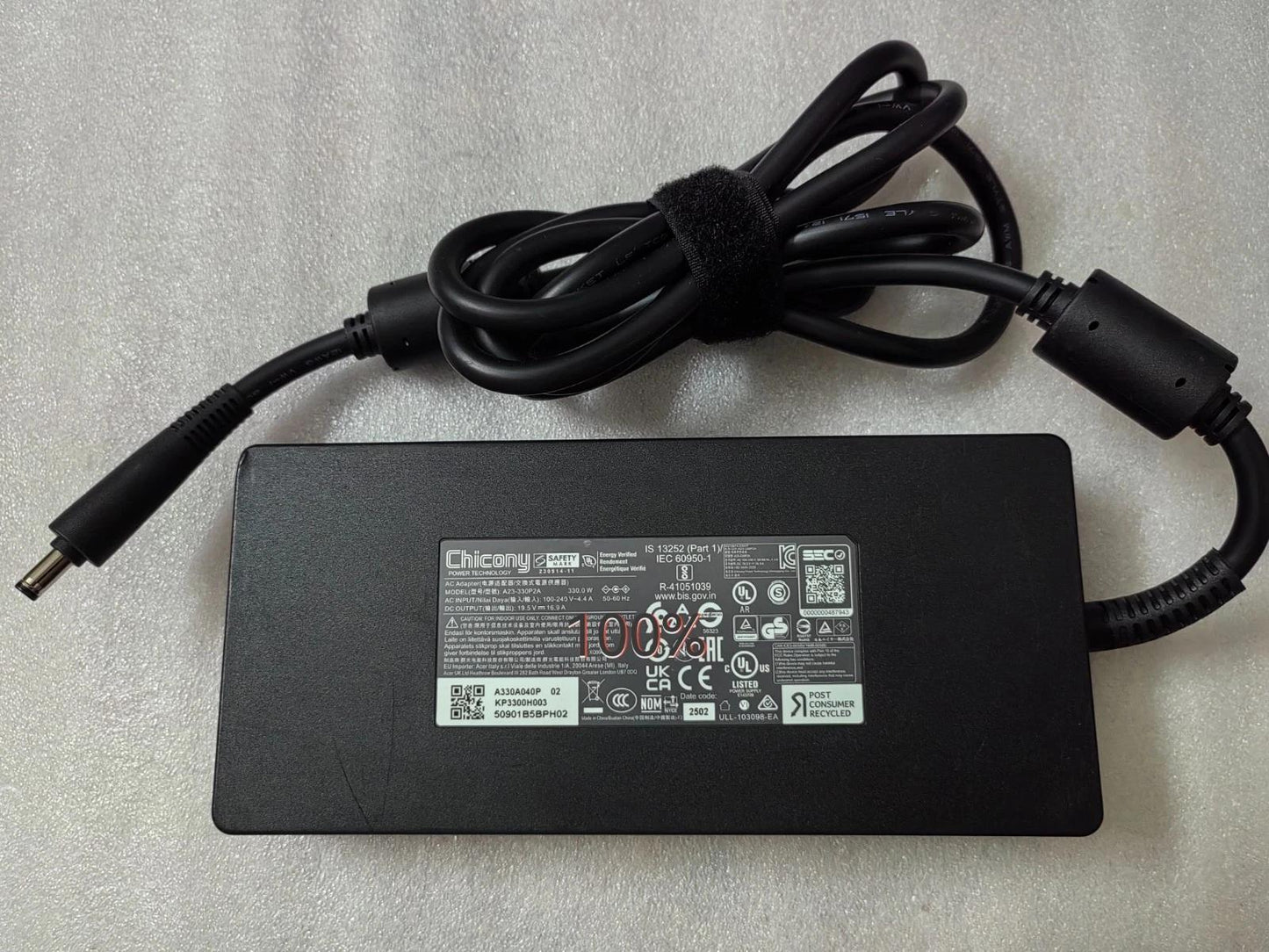 Genuine Chicony A23-330P2A 330W Charger for Acer Predator Helios Neo 16 AI PHN16-73