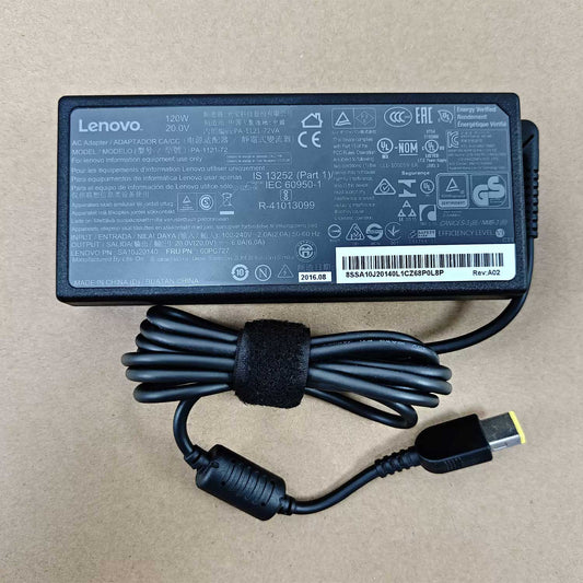 Genuine Lenovo ThinkPad 120W AC Adapter PA-1121-72, 20V 6A Square Plug Charger