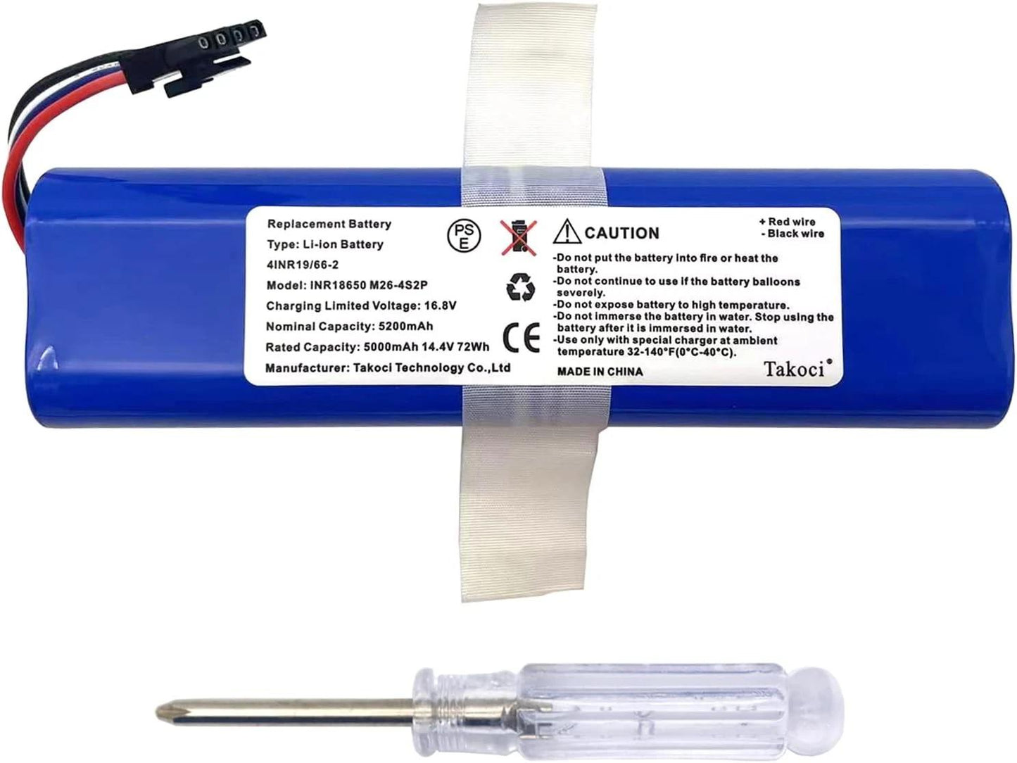 INR18650 M26-4S2P Replacement Battery for Eufy RoboVac L70 Hybrid T2190/T2190G21 Robot Vacuum