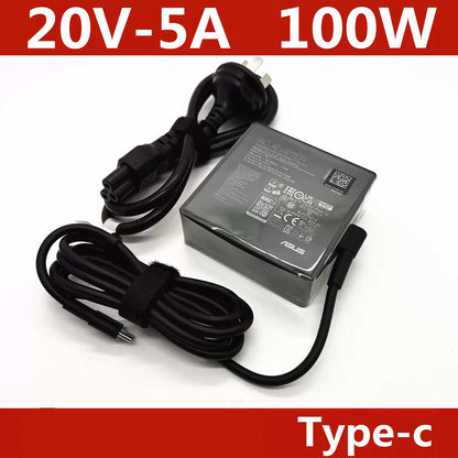 ASUS A20-100P1A 100W USB-C Charger for Compatible ROG Flow, Strix and Zephyrus Laptops