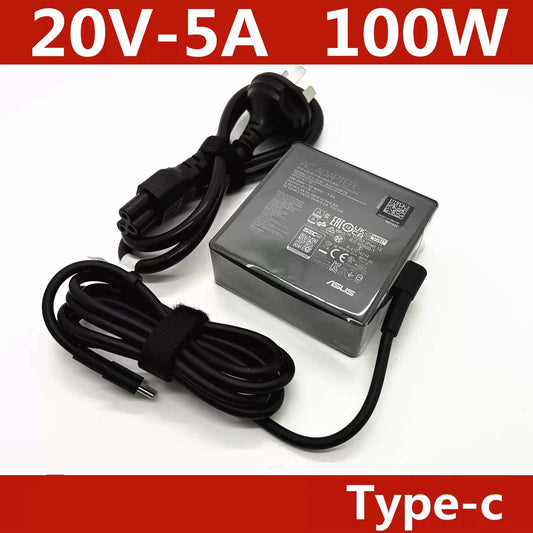 ASUS A20-100P1A 100W USB-C Charger for Compatible ROG Flow, Strix and Zephyrus Laptops