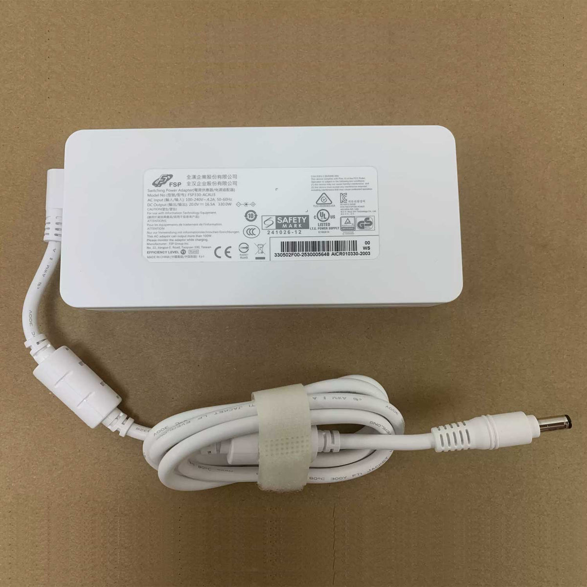 Genuine FSP330-ACAU3 330W 20V 16.5A Power Adapter with 5.5mm × 2.5mm Connector