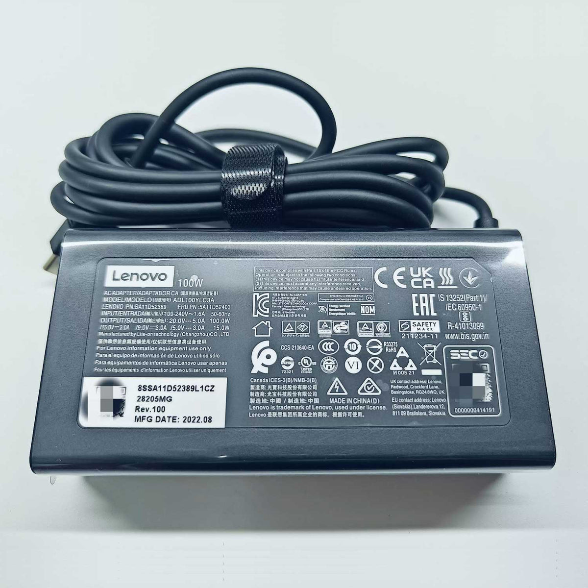 Lenovo 100W USB-C Charger for IdeaPad 5 Pro 16 – ADL100YLC3A / ADL100YDC3A