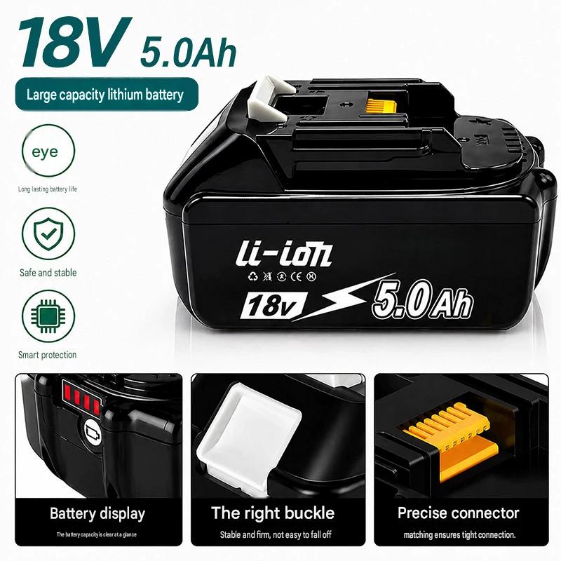 BL1850B 6.0Ah 18V Battery for Makita BL1850B BL1840B BL1830B