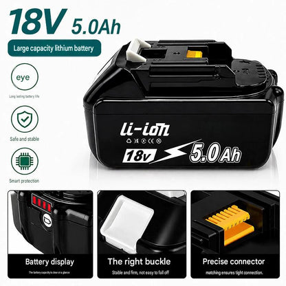 BL1850B 6.0Ah 18V Battery for Makita BL1850B BL1840B BL1830B