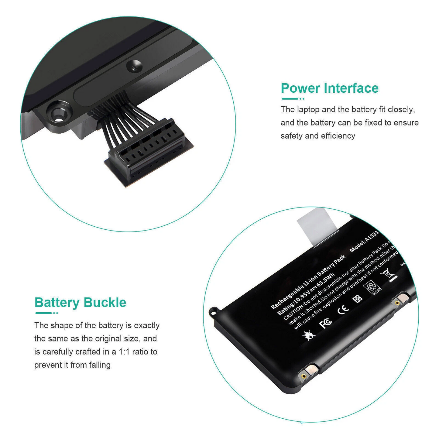  Genuine A1331 / A1342 Battery for Apple MacBook Unibody 13" (Late 2009, Mid 2010)