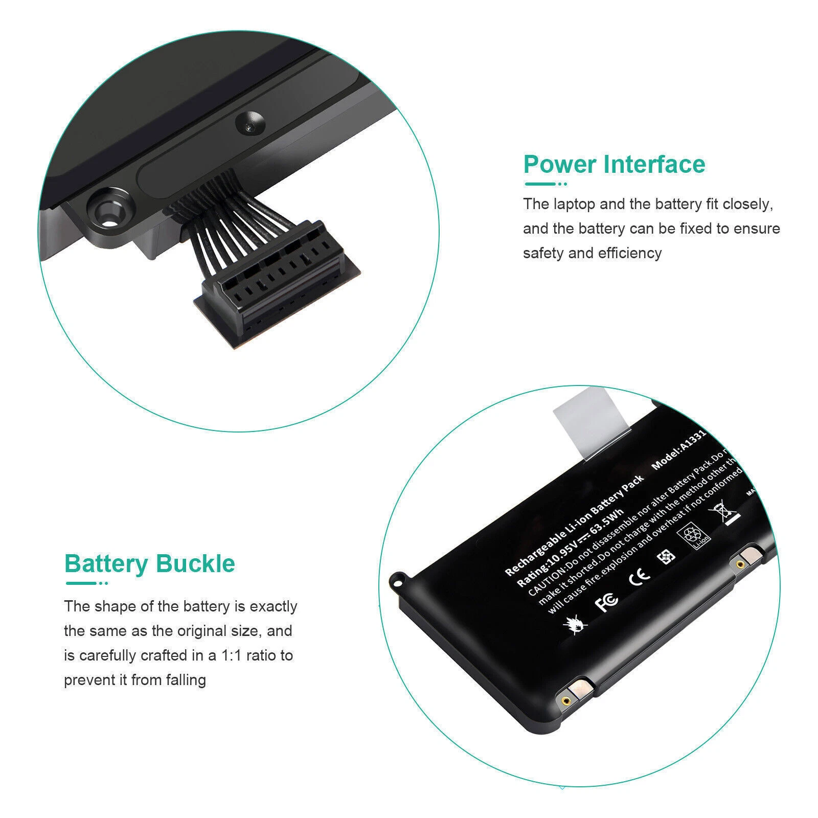  Genuine A1331 / A1342 Battery for Apple MacBook Unibody 13" (Late 2009, Mid 2010)
