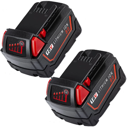 2PCS For Milwaukee For M18 18V Lithium-ion Extended Capacity 8.0AH Battery 48-11-1860