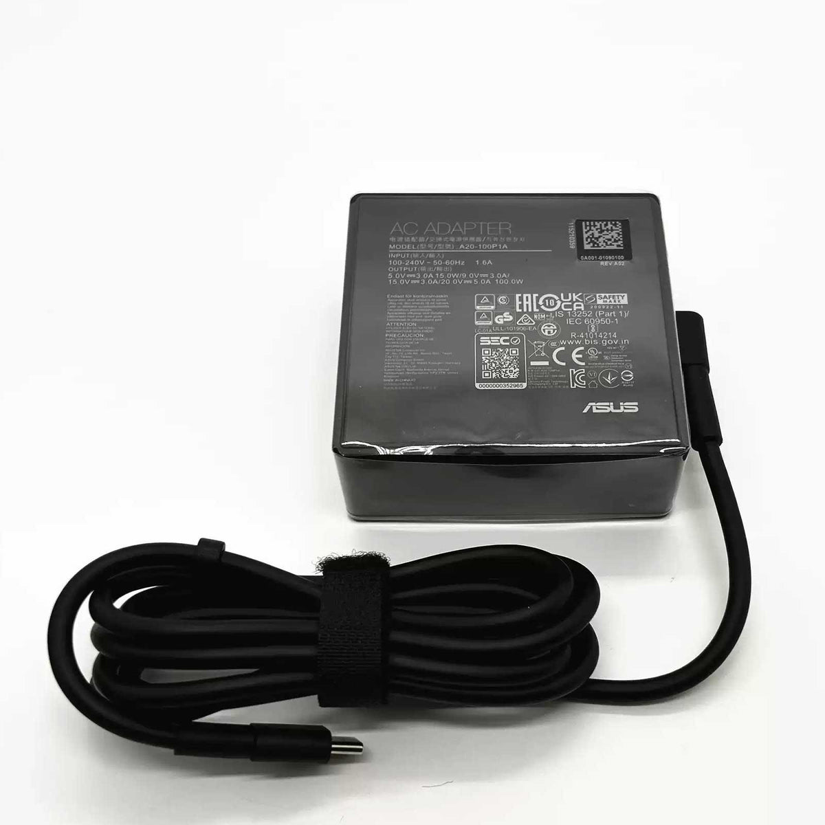 ASUS A20-100P1A 100W USB-C Charger for Compatible ROG Flow, Strix and Zephyrus Laptops