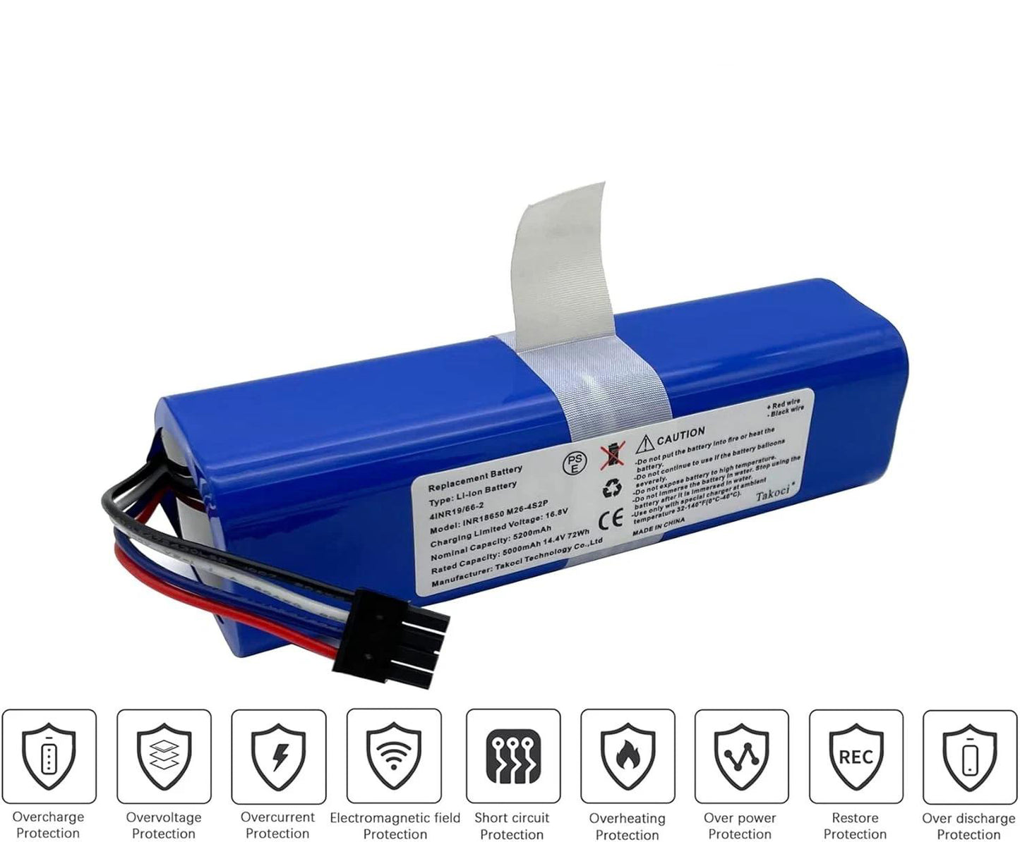 INR18650 M26-4S2P Replacement Battery for Eufy RoboVac L70 Hybrid T2190/T2190G21 Robot Vacuum