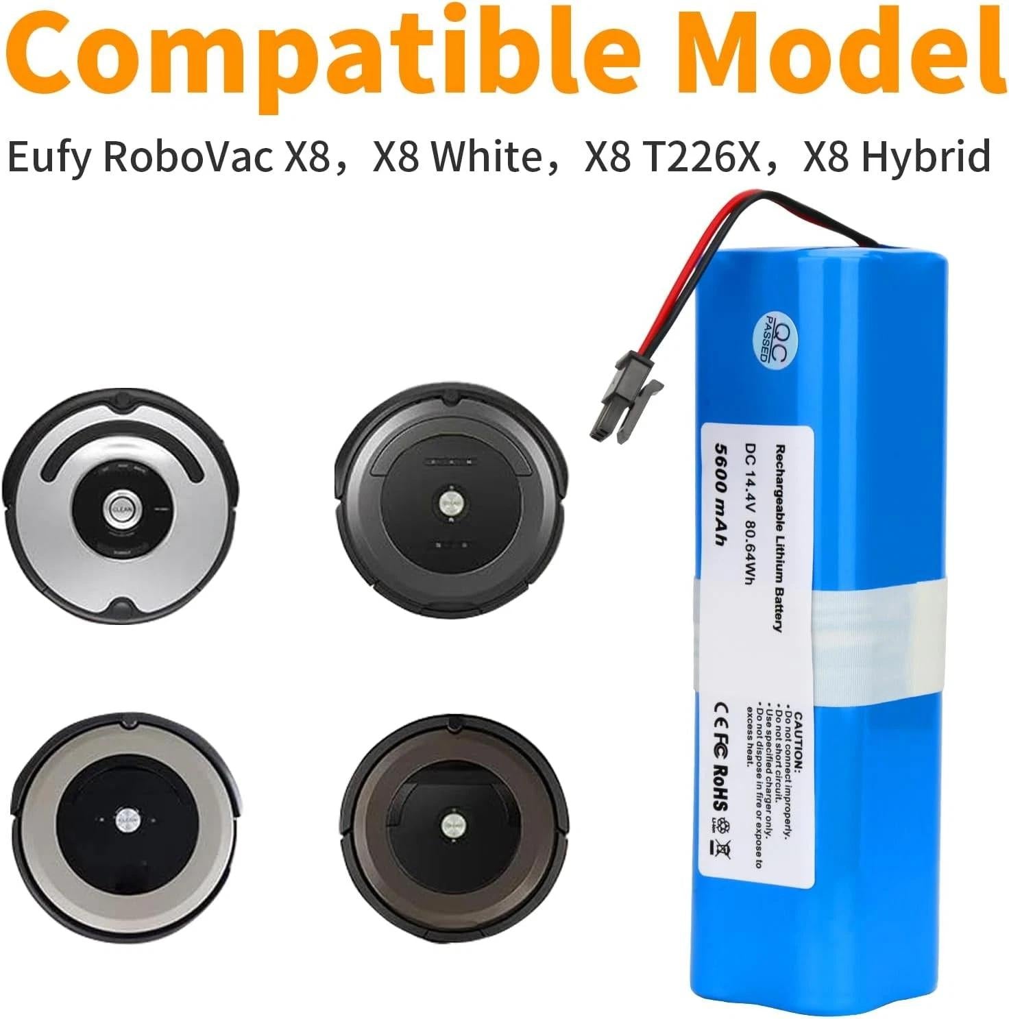 Replacement Battery for Eufy RoboVac X8 / X8 Pro T226X Robot Vacuum Cleaner
