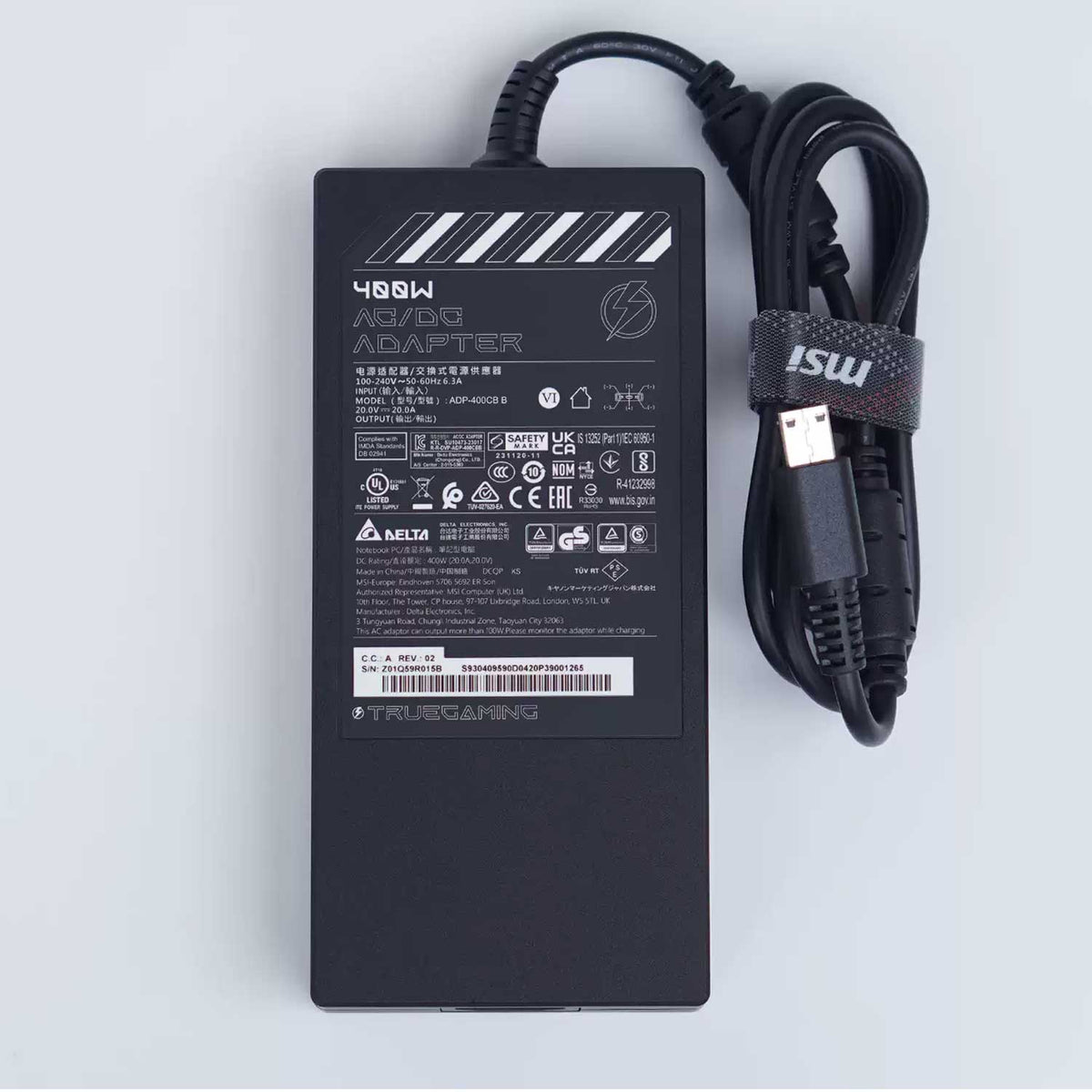 Delta 400W AC Adapter Charger for MSI Titan 18 HX A14VIG-288US ADP-400CB B