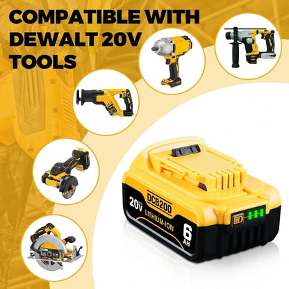 MAX XR Battery Replacement for DeWalt DCB206-2 DCB205-2 Lithium-Ion Power Tools