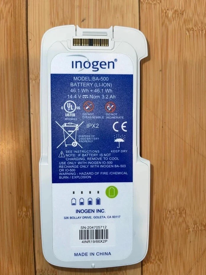 Genuine BA-500 Compatible Battery for Inogen & OxyGo FIT Portable Oxygen Concentrators | 14.4V Li-ion