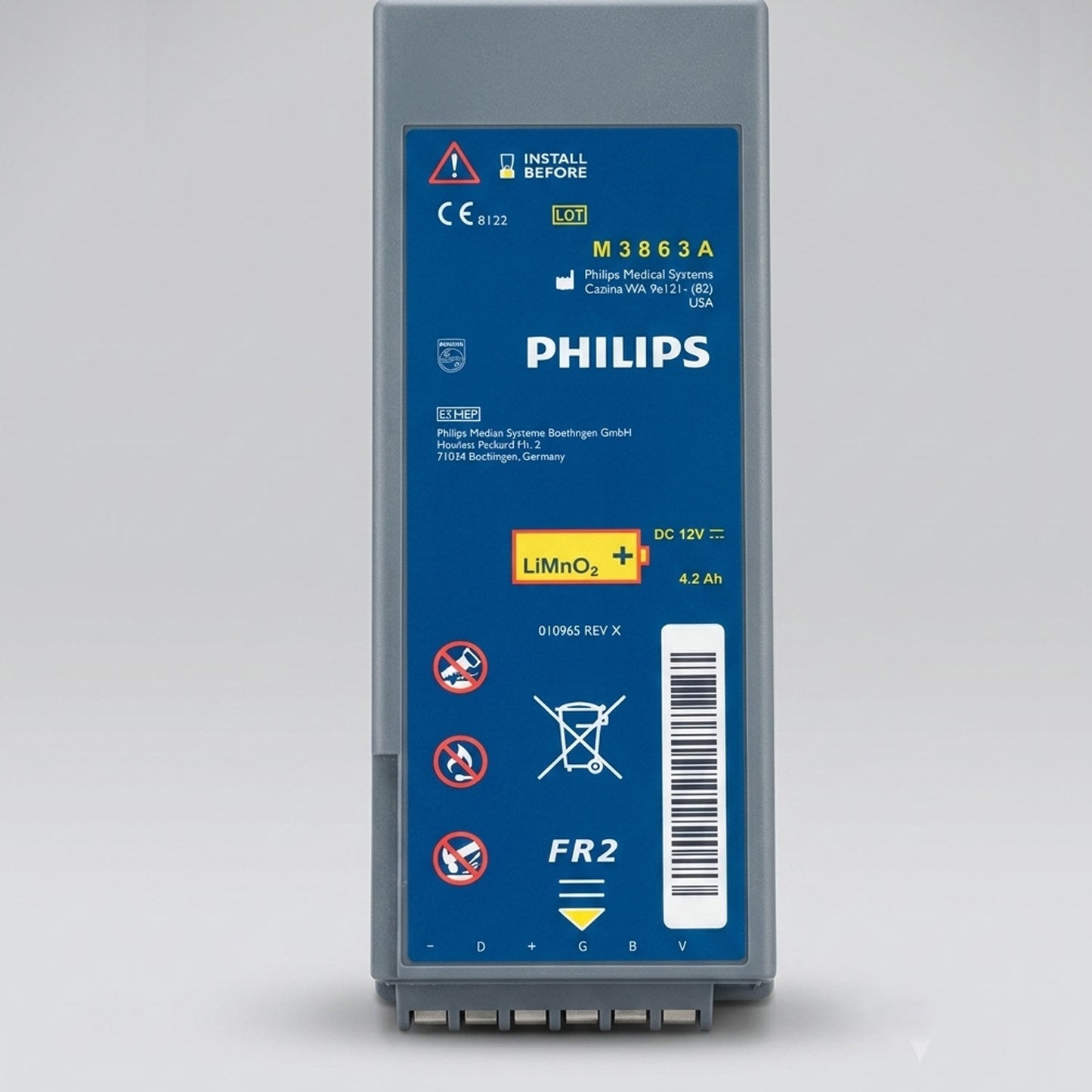 M3863A Battery For Philip FR2 FR2+ M3840A, M3860A,M3861A
