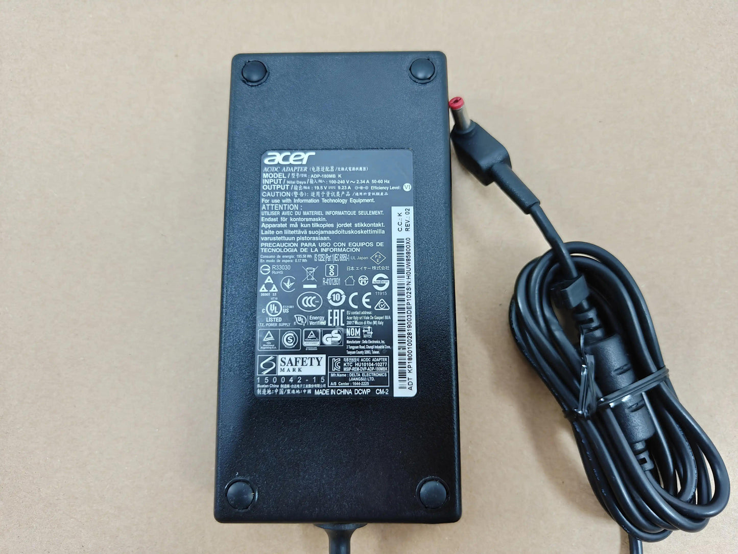 Original Acer ADP-180MB K 180W Laptop Charger for Predator & Nitro Gaming Laptops