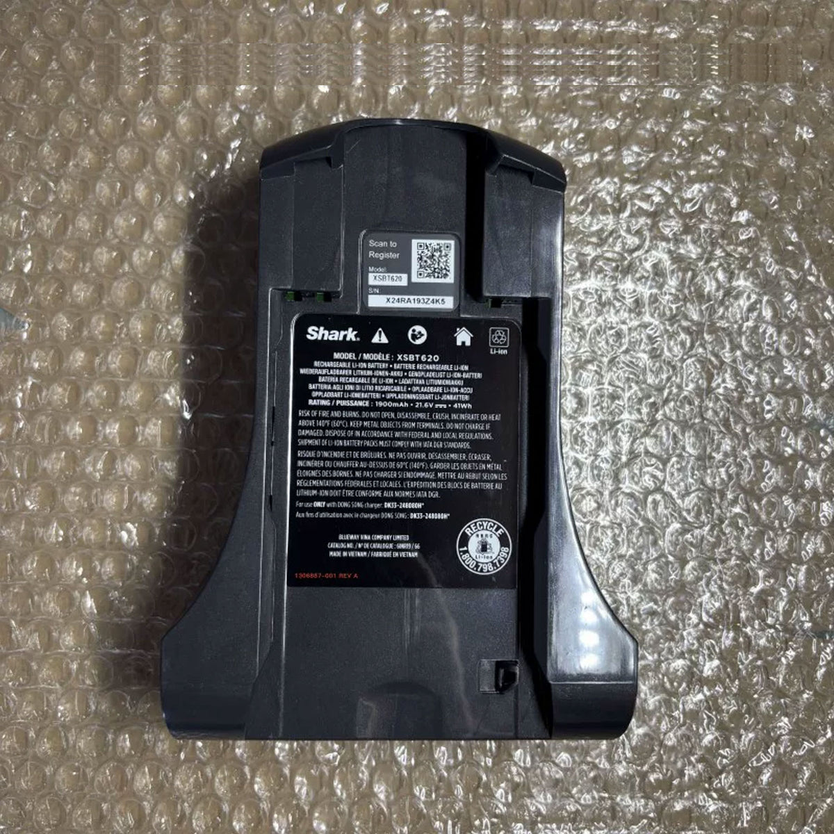 Genuine Shark 21.6V Tool XSBT620 Battery XSBT620AS Vacuum Cleaner Battery 1900mAh
