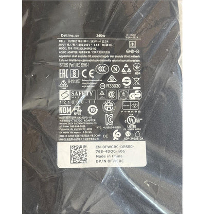 Original Dell LA240PM160 PA9E 240W Laptop Charger 19.5V 12.3A for Alienware & Precision Series