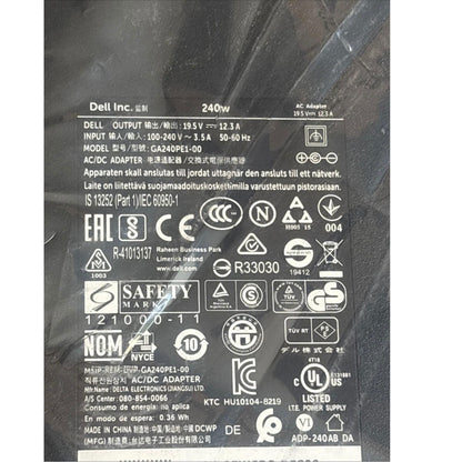 Original Dell LA240PM160 PA9E 240W Laptop Charger 19.5V 12.3A for Alienware & Precision Series