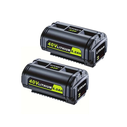 2PCS  Ryobi 40V Battery 6.0Ah Lithium New OP4050 OP40602