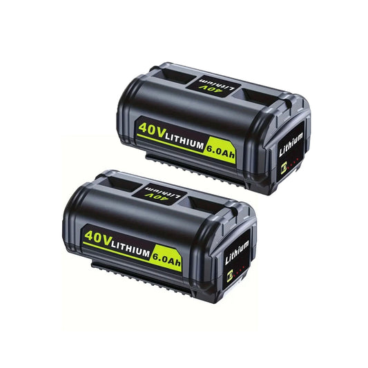 2PCS  Ryobi 40V Battery 6.0Ah Lithium New OP4050 OP40602
