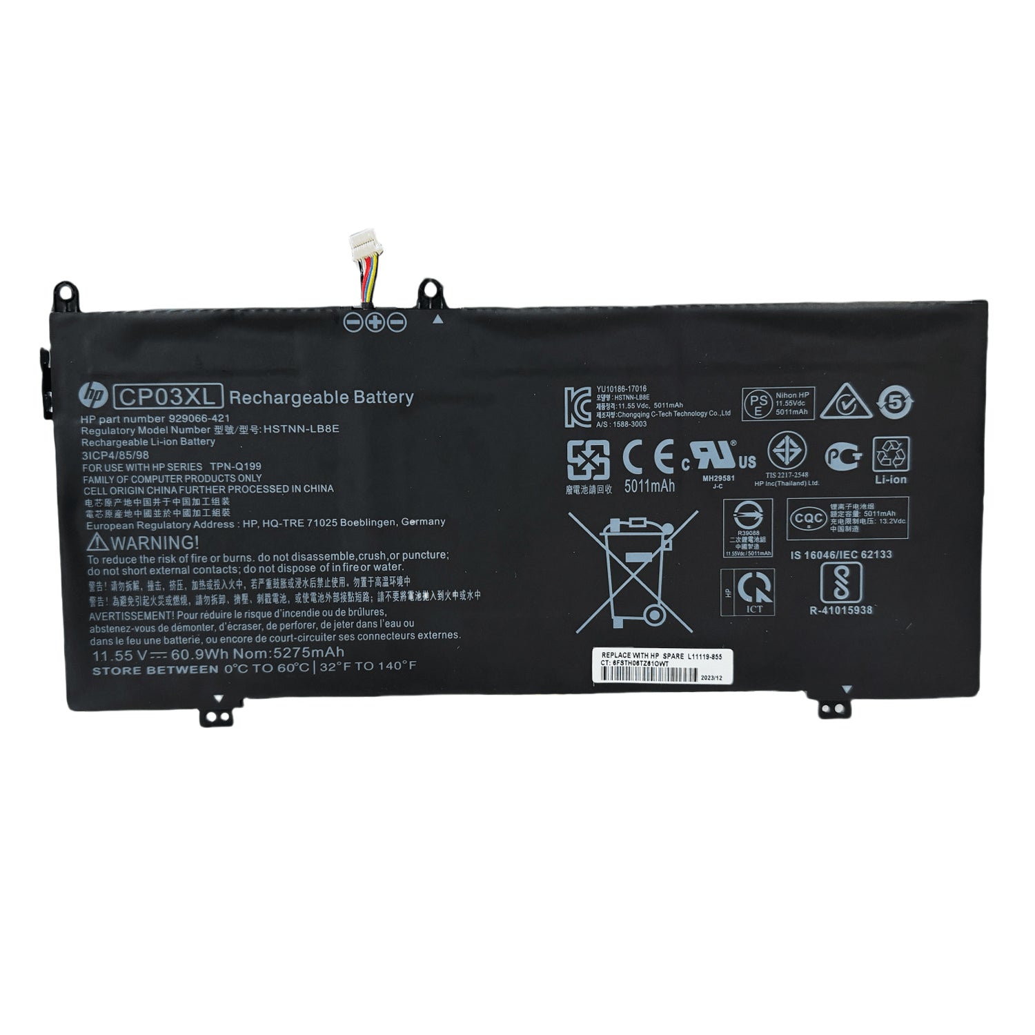 Genuine CP03XL 60.9Wh Laptop Battery for HP Spectre x360 13-ae000 Convertible