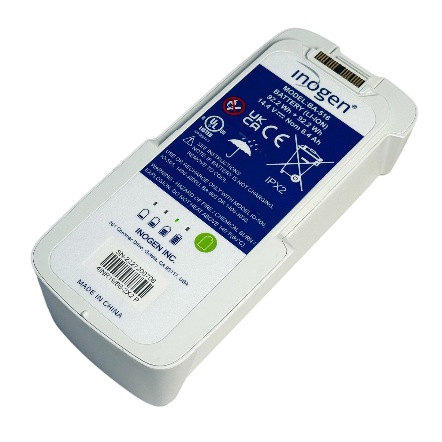 Genuine BA-516 Double Battery Pack for Inogen G5 & Rove 6 Concentrators | Replacement for IO-500, BA-503, 1400-3000U