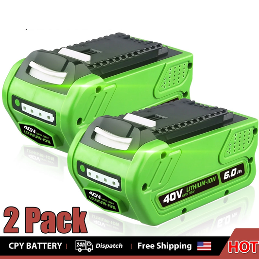 2PACK Lithium Battery For Greenworks G-MAX 6.0Ah 29472 29462 29252 20202 40 Volt
