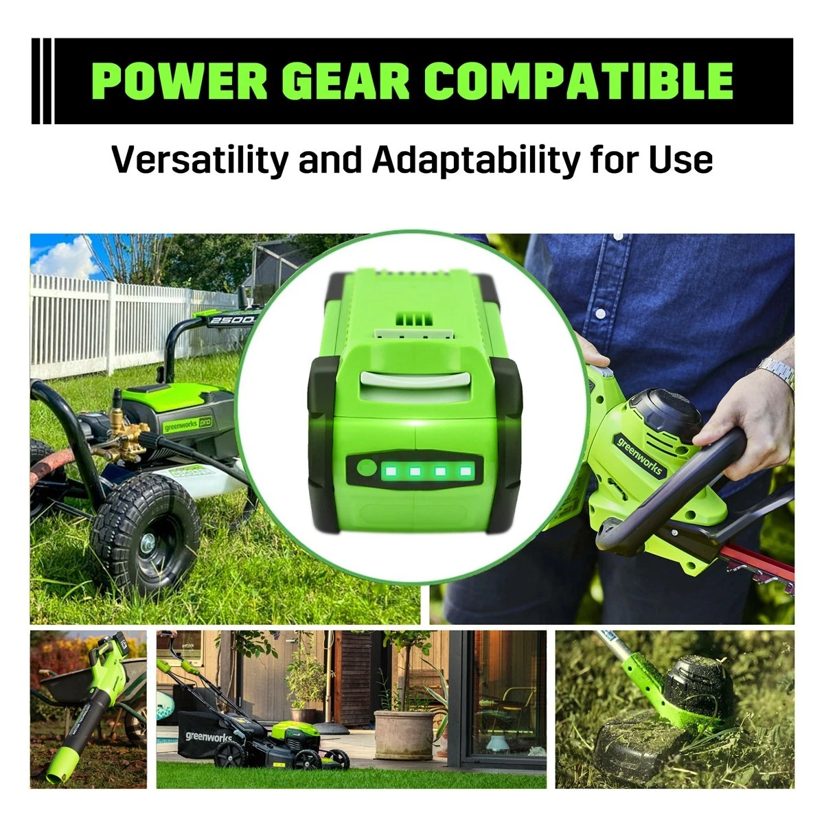 2PACK Lithium Battery For Greenworks G-MAX 6.0Ah 29472 29462 29252 20202 40 Volt