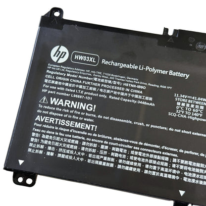 Genuine HW03XL 41.04Wh Laptop Battery for HP Pavilion 15-EG, 15-EH, 17-CN, 17-CP Series