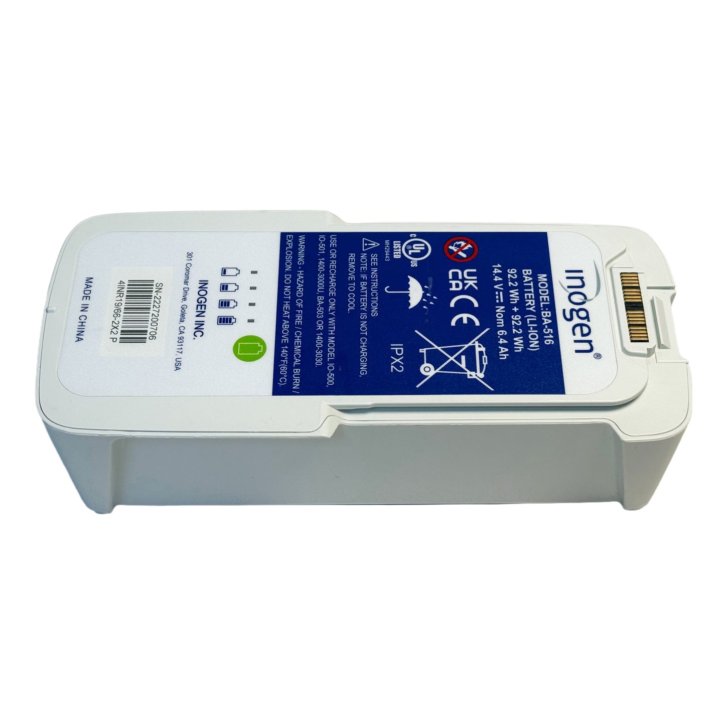Genuine BA-516 Double Battery Pack for Inogen G5 & Rove 6 Concentrators | Replacement for IO-500, BA-503, 1400-3000U