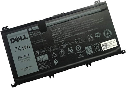 DELL 357F9 74Wh 6-Cell Rechargeable Battery For DELL Inspiron 15 5000 Gaming 5576,5577 ,Inspiron 15 7000 Gaming 7557,7559,7566,7567 Laptops ,Alternant Part Number: 357F9 71JF4 0GFJ6 071FJ4 00GFJ6 P65F