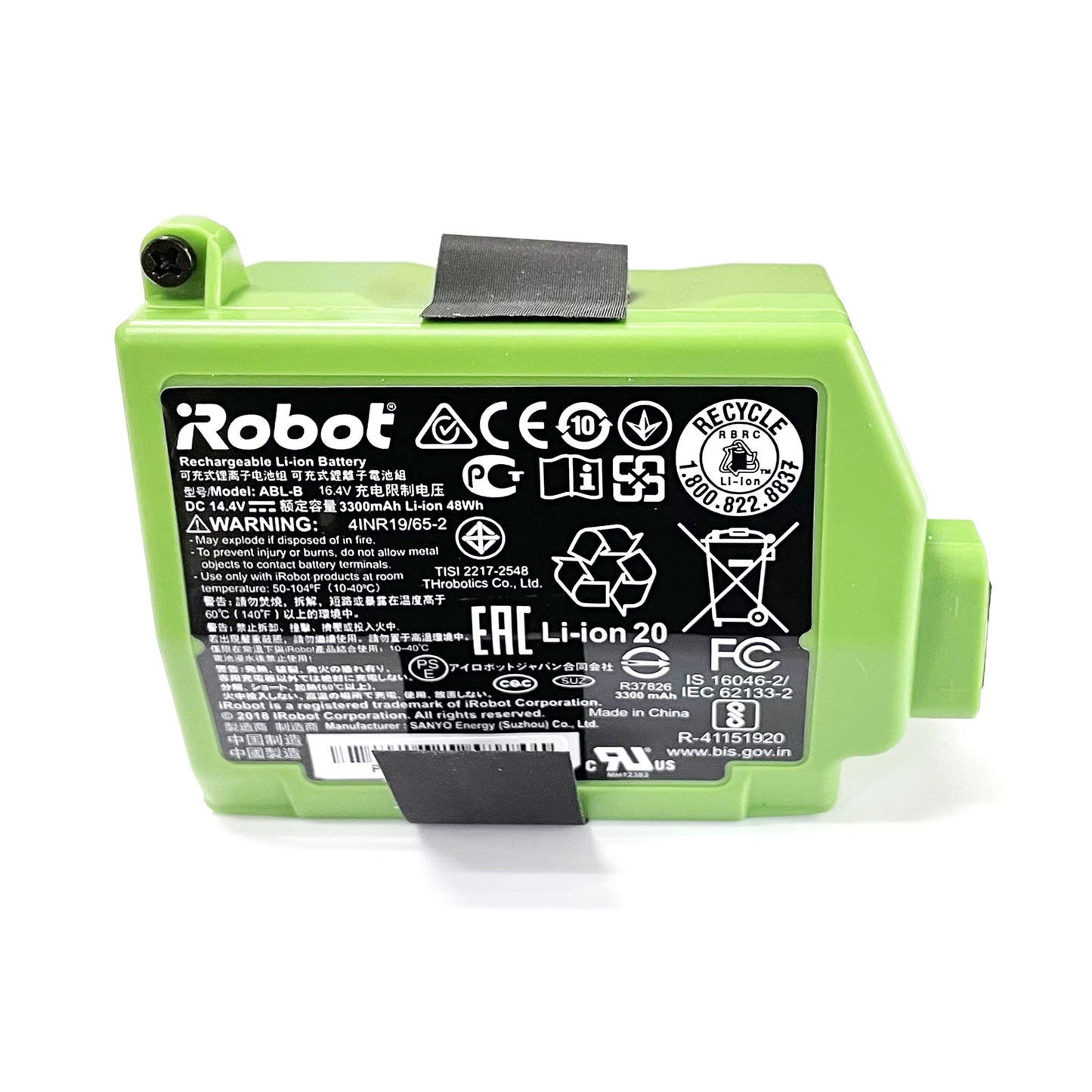 New ABL-B Battery IRobot Robot Roomba S9 S9+ 4INR19/65-2 14.4V 48WH 3300MAh