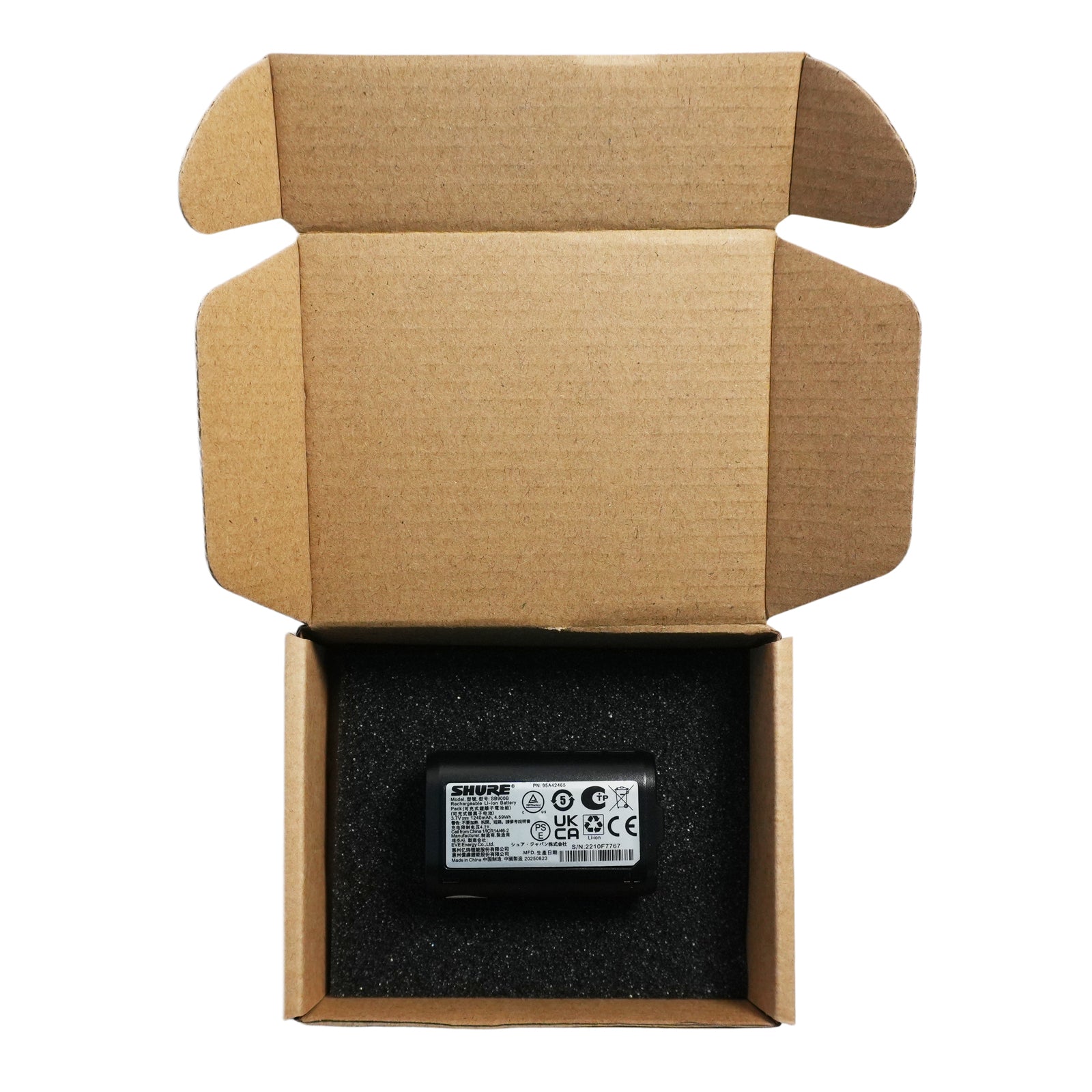 Shure SB900B Rechargeable Li-Ion Battery for Bodypack Transmitters and Receivers