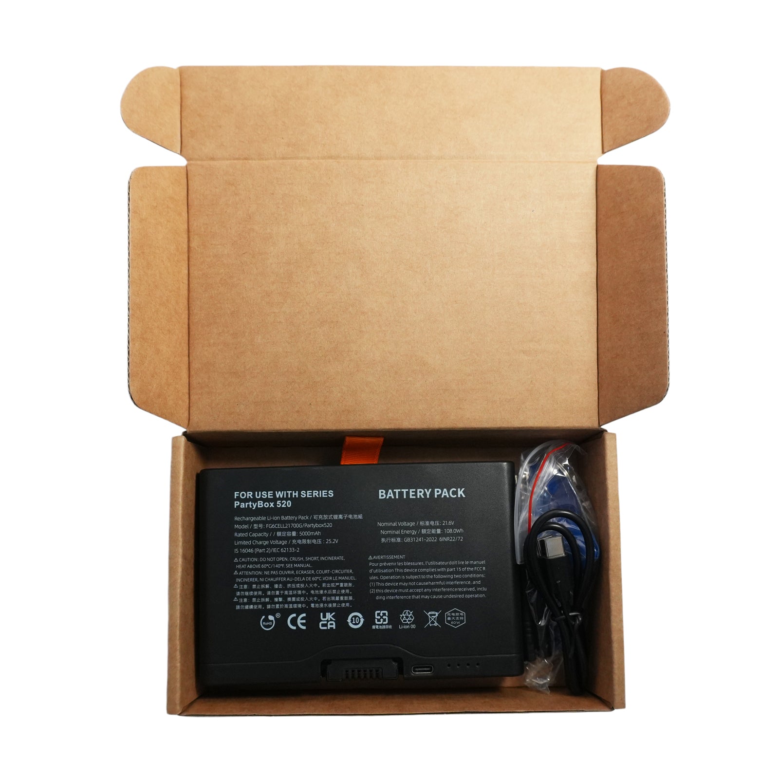 Original 5000mAh Replacement Battery for JBL PartyBox 520, 720, and Boombox 4 Bluetooth Speakers