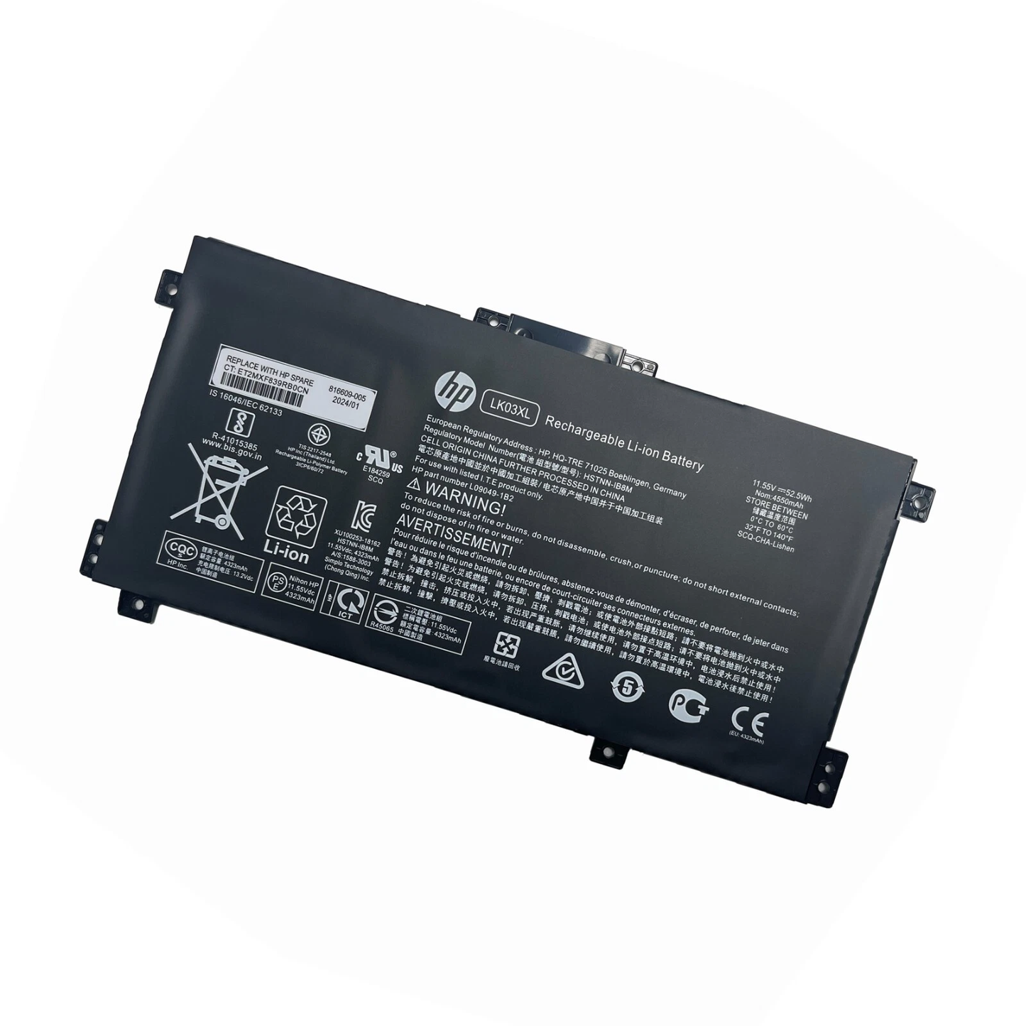 HP HT03XL 11.4V 41.04Wh or 11.55V 41.9Wh Laptop Battery For HP Pavilion 14-CE 14-CF 14-CK 14-CM 14-DF 14-DQ 14-MA 14Q-CS 14Q-CY 14S-CF 14S-CR 14S-DK 14S-DQ 14-FQ 15-CS 15-CW 15-CU 15-DA 15-DB 15-DW