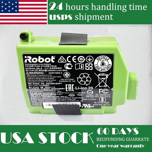 New ABL-B Battery IRobot Robot Roomba S9 S9+ 4INR19/65-2 14.4V 48WH 3300MAh