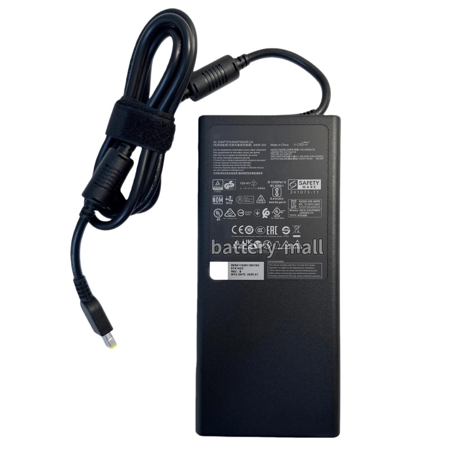 Buy Original Lenovo ADL400SDC3A 400W AC Adapter - Replacement for Legion Pro 7i Gen 10 Gaming Laptop.