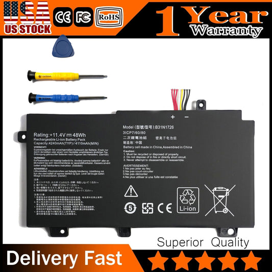 ASUS ROG Strix G512LI Battery Replacement Genuine B31N1726 - Also Fits G15 G512 G531GT G531 Series