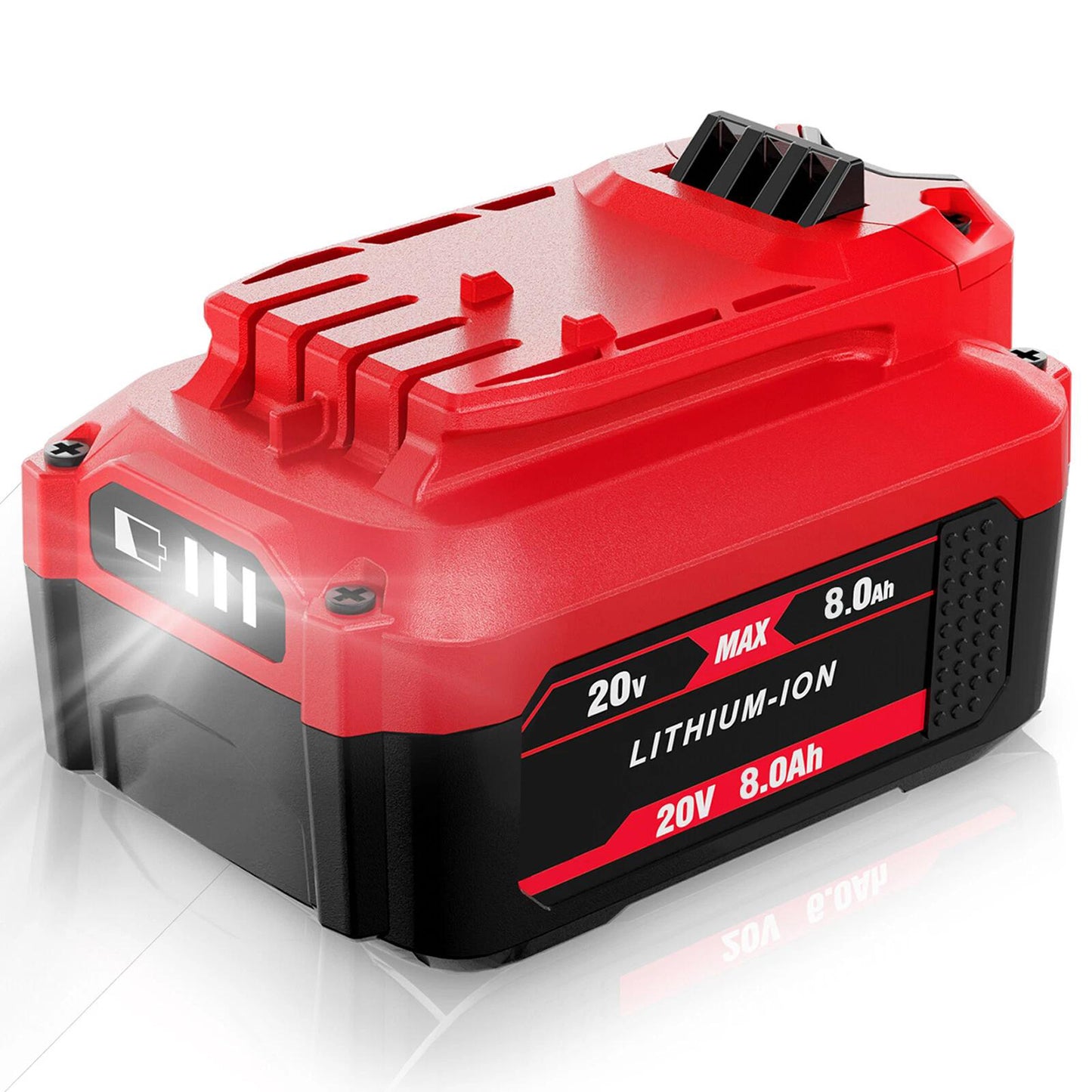 2-Pack MAX Lithium-Ion Replacement Batteries for Craftsman V20 CMCB204 CMCB202 CMCB206 Cordless Power Tools