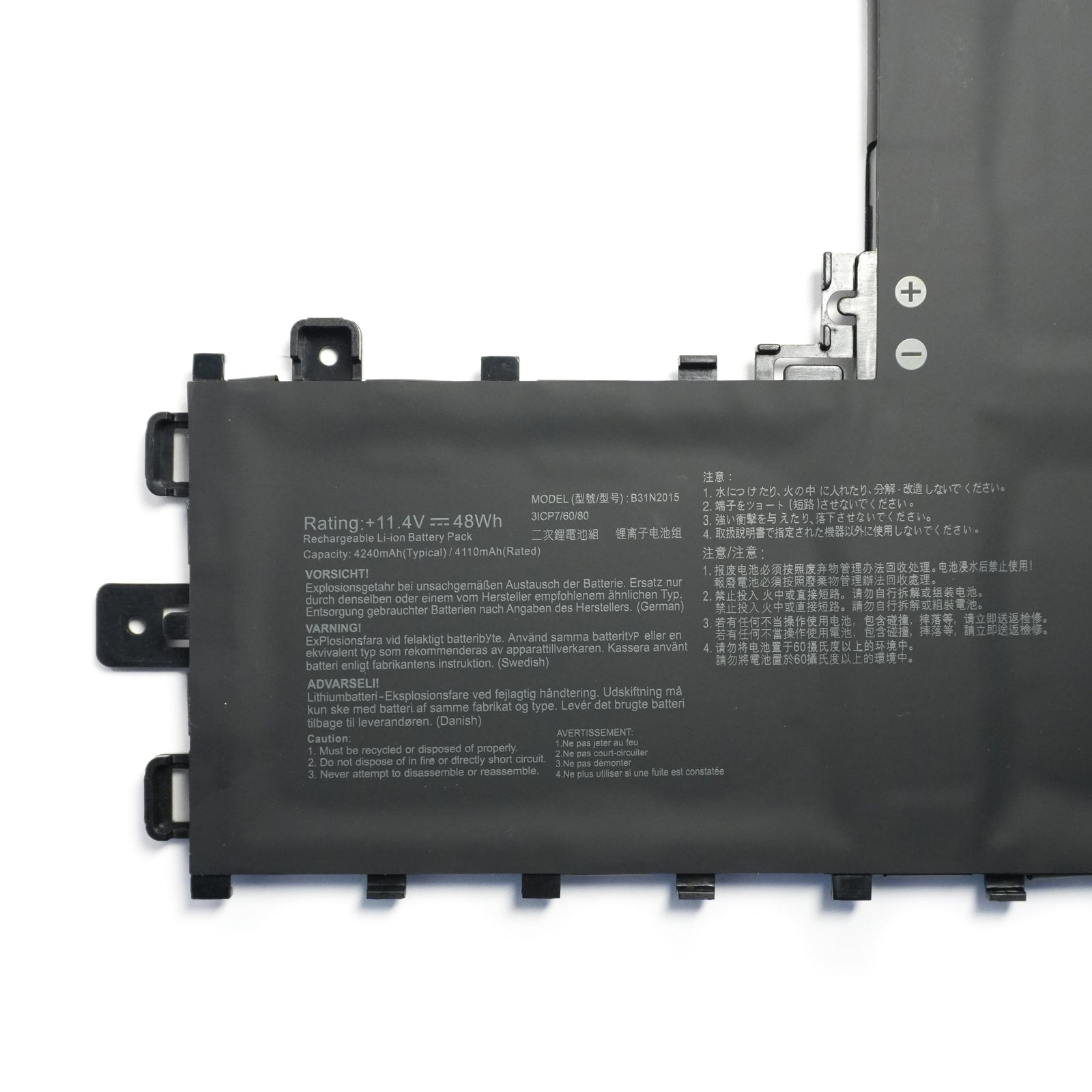 Original B31N2015 Laptop Battery Replacement for ASUS VivoBook A712, K712, R710, S712 Series (48Wh)
