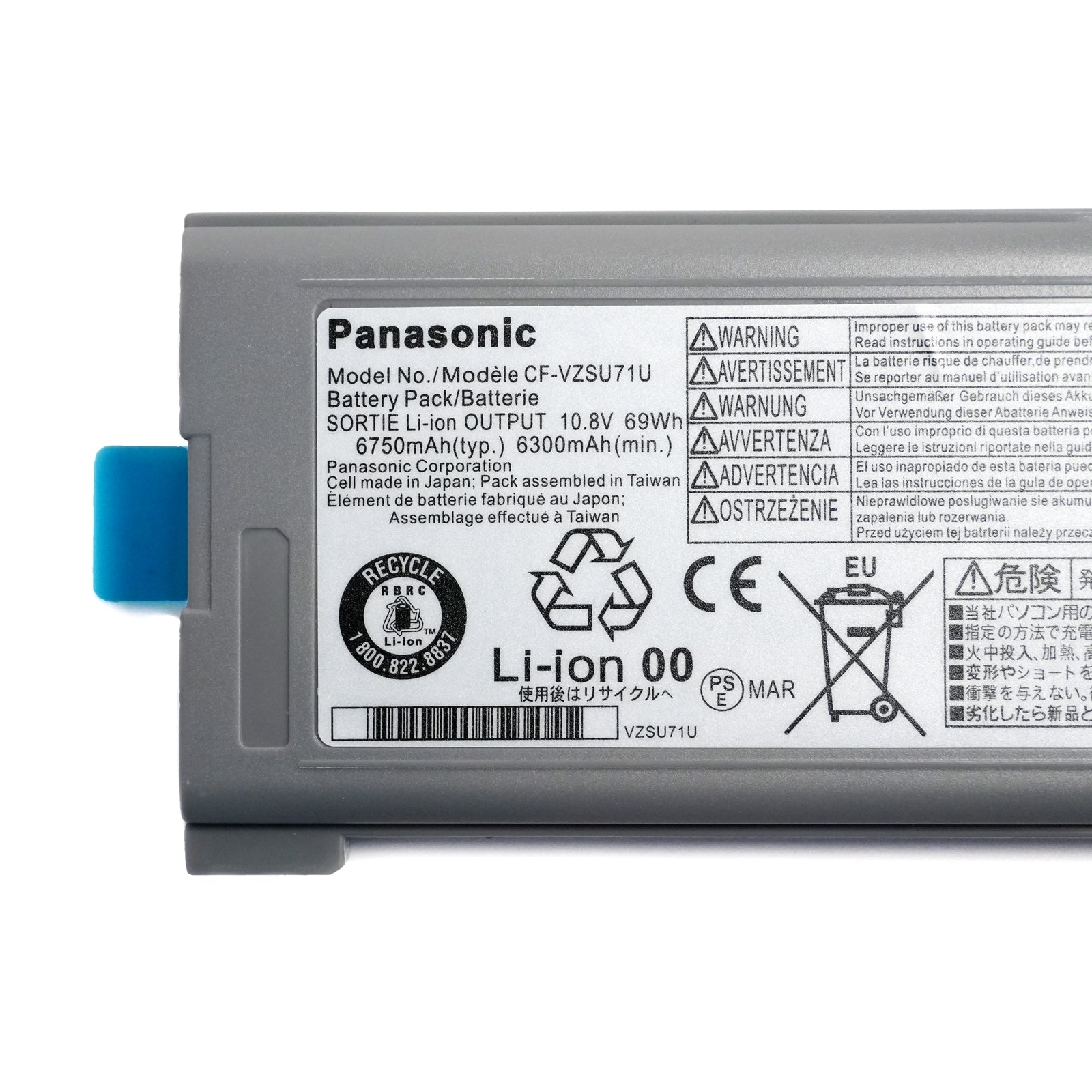 Genuine Replacement Battery for Panasonic Toughbook CF-30, CF-31, CF-52, and CF-53 Rugged Laptops