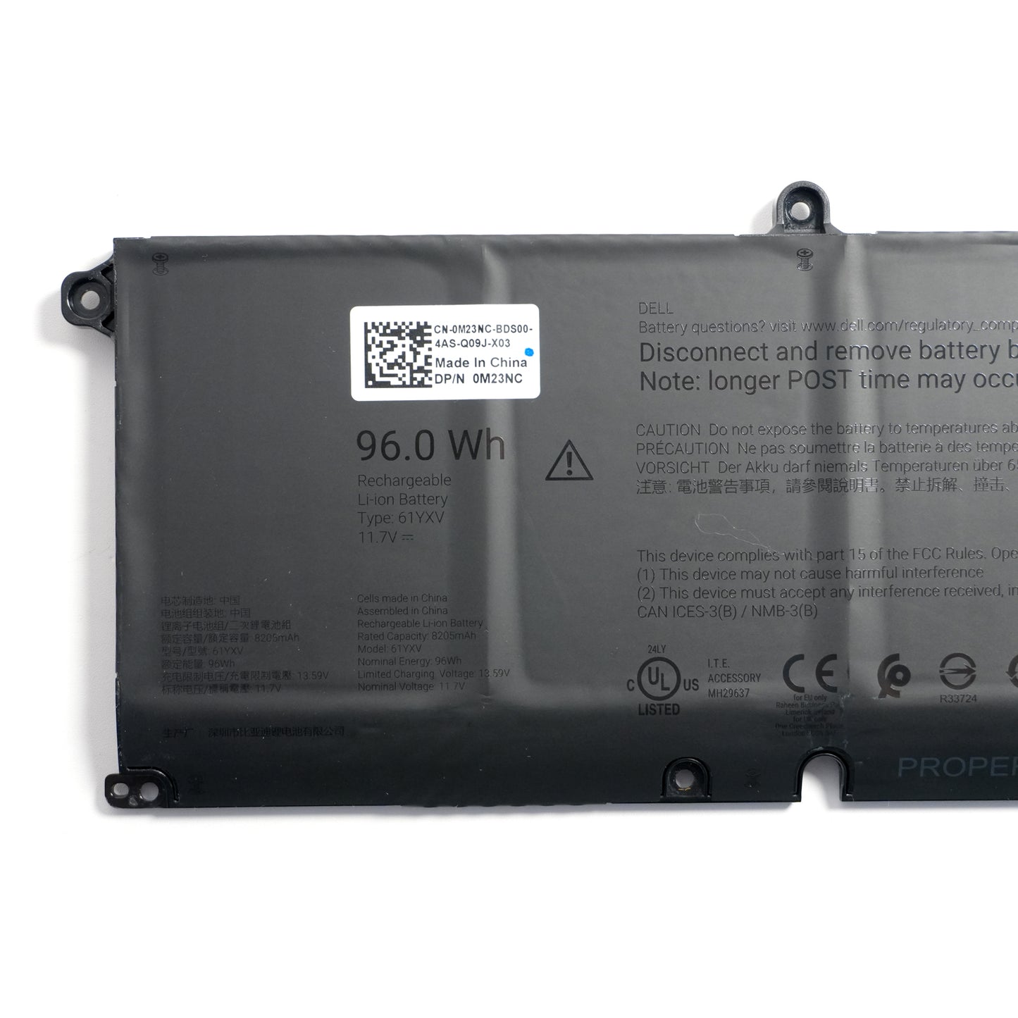 Alienware Area-51m R2 AA18250 Battery Replacement 96Wh - Genuine 61YXV (N7HKX) for 16/18 Gaming Laptops