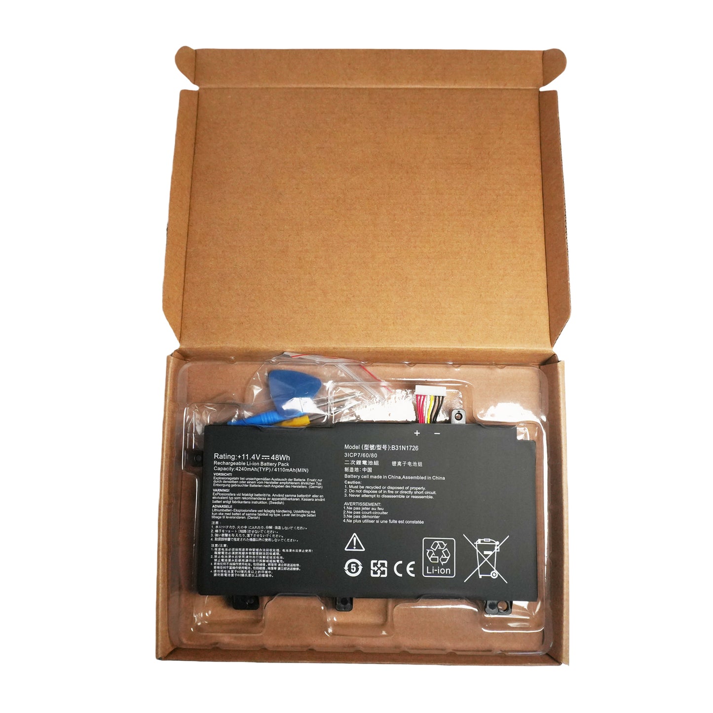 ASUS ROG Strix G512LI Battery Replacement Genuine B31N1726 - Also Fits G15 G512 G531GT G531 Series