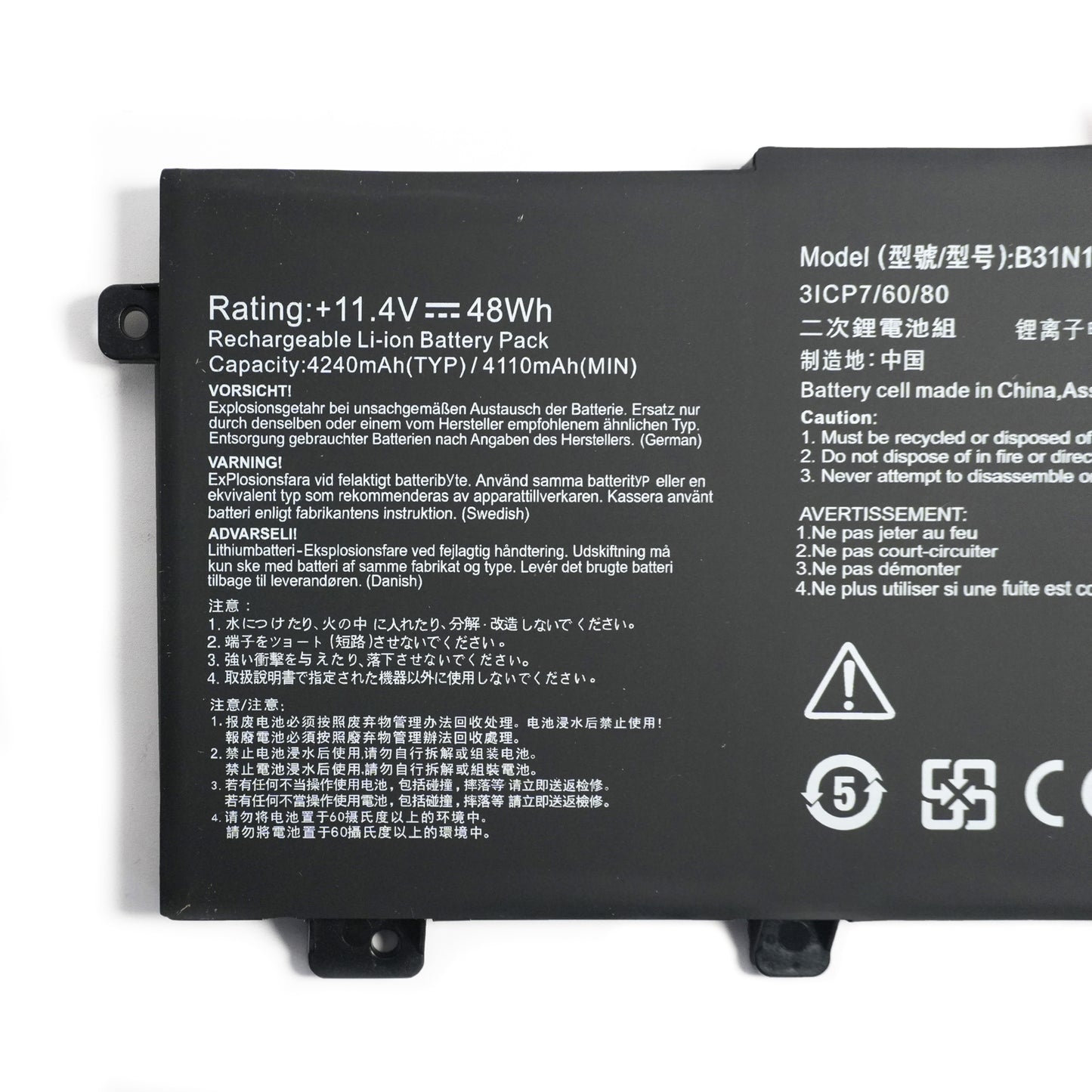ASUS ROG Strix G512LI Battery Replacement Genuine B31N1726 - Also Fits G15 G512 G531GT G531 Series