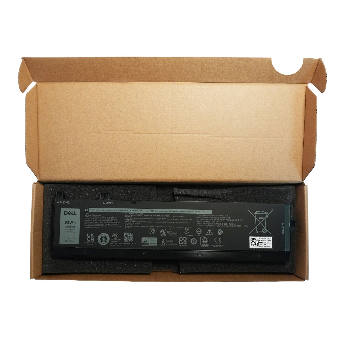 Dell Precision 7770 Battery Replacement Genuine 93Wh X9FTM - 6-Cell OEM Battery for 7670 Laptop
