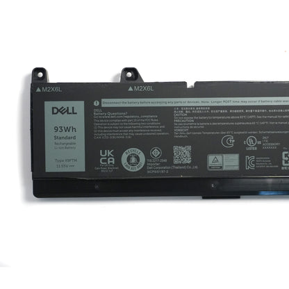 Dell Precision 7770 Battery Replacement Genuine 93Wh X9FTM - 6-Cell OEM Battery for 7670 Laptop